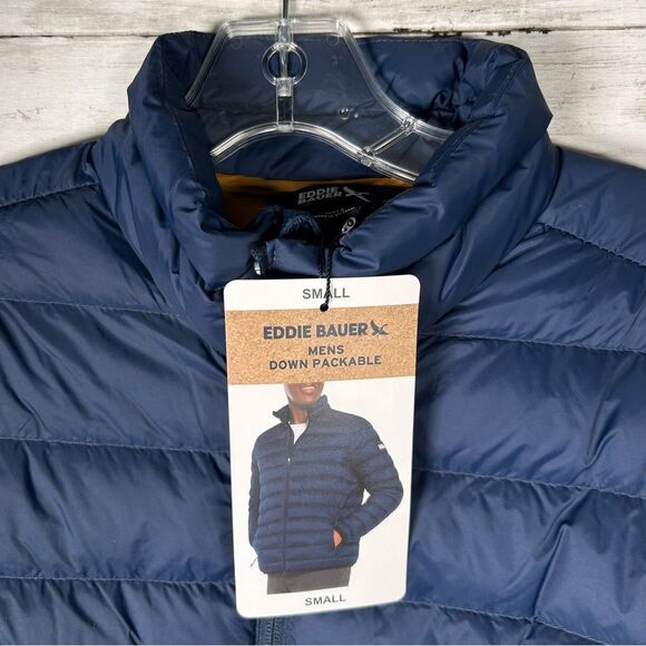 Eddie Bauer EB650 Down Lightweight Packable Mens Zip Puffer Jacket S NWT $129 - Picture 5 of 5